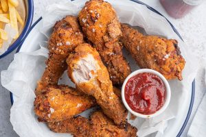 Air Fryer Buttermilk Fried Chicken Recipe – BEST EVER! (low FODMAP/dairy-free option)