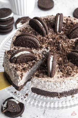 Dairy-free 'Oreo' No-bake Cheesecake Recipe - 5-ingredients (vegan)