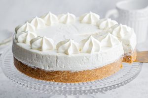 Dairy-free Vanilla Cheesecake Recipe – No-bake (vegan)