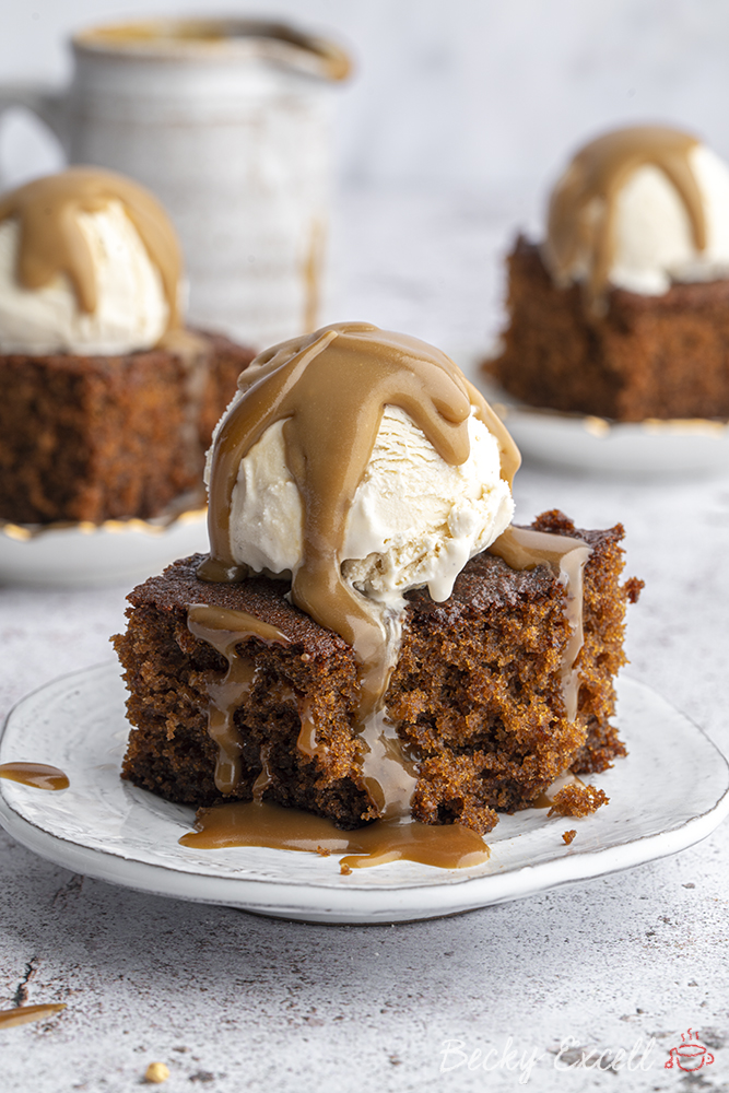 Gluten-free Sticky Toffee Pudding Recipe (low FODMAP/dairy free option)