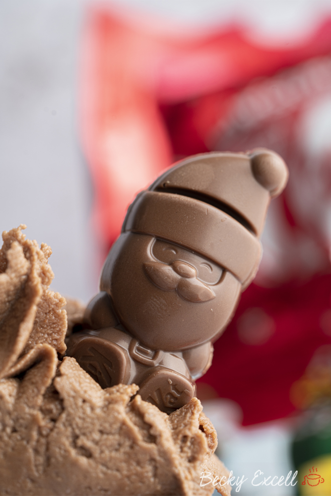 Gluten-free KitKat Santa Christmas Cupcakes Recipe (dairy-free option)
