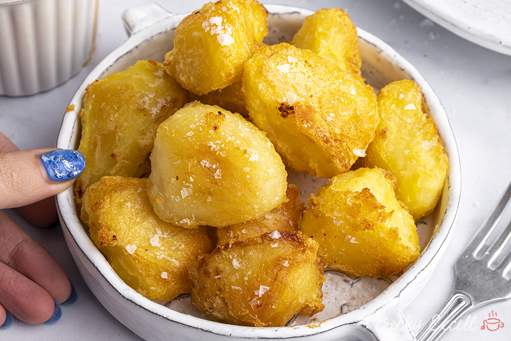 Crunchy new potatoes recipe