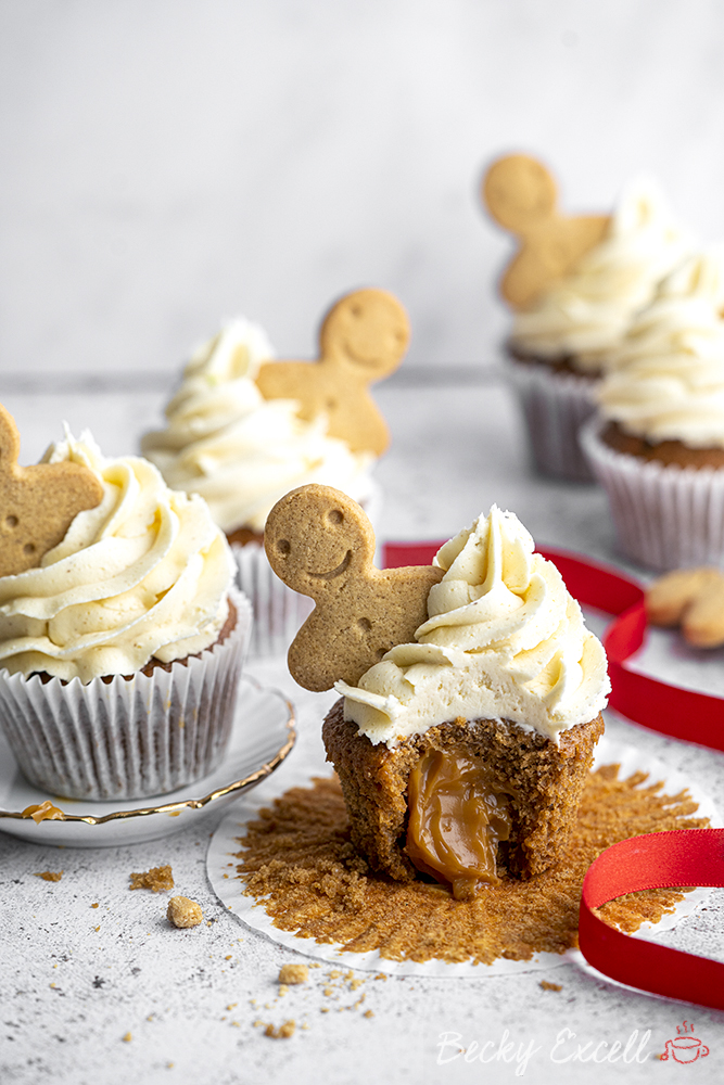Gluten-free Gingerbread Cupcakes Recipe (dairy-free option)