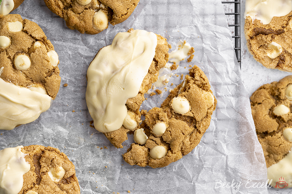 Gluten-free White Chocolate and Ginger Cookies Recipe (dairy-free/low FODMAP option)