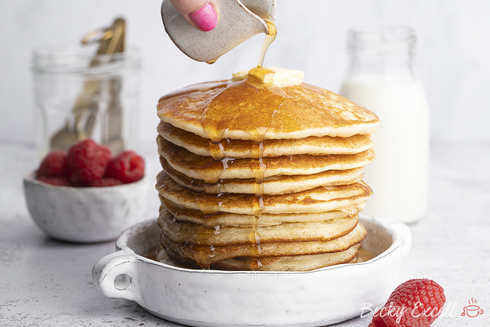 Gluten-free American Pancakes Recipe (dairy free + low FODMAP)