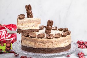 Gluten-free Easter KitKat Marble Cheesecake Recipe – No-Bake (dairy-free option)
