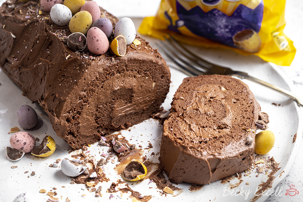 Gluten-free Mini Egg Swiss Roll Recipe - Easter baking!