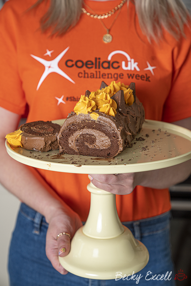 Chocolate Orange Swiss Roll - The Loopy Whisk