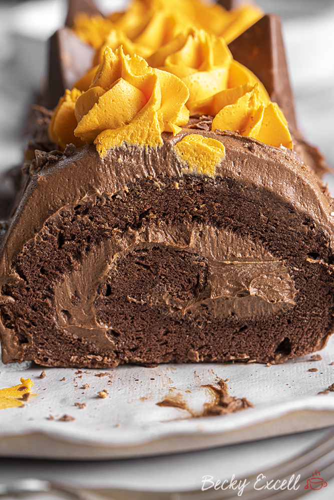 Gluten-free Chocolate Orange Swiss Roll Recipe (dairy-free option)