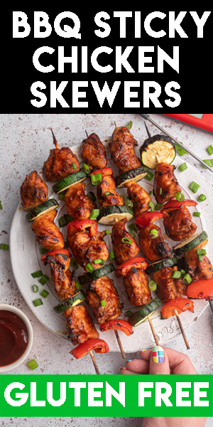 BBQ Sticky Chicken Skewers Recipe (gluten-free, dairy-free)