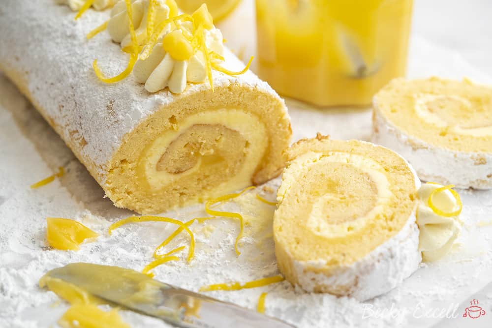 Gluten-free Lemon Swiss Roll Recipe (dairy-free option)