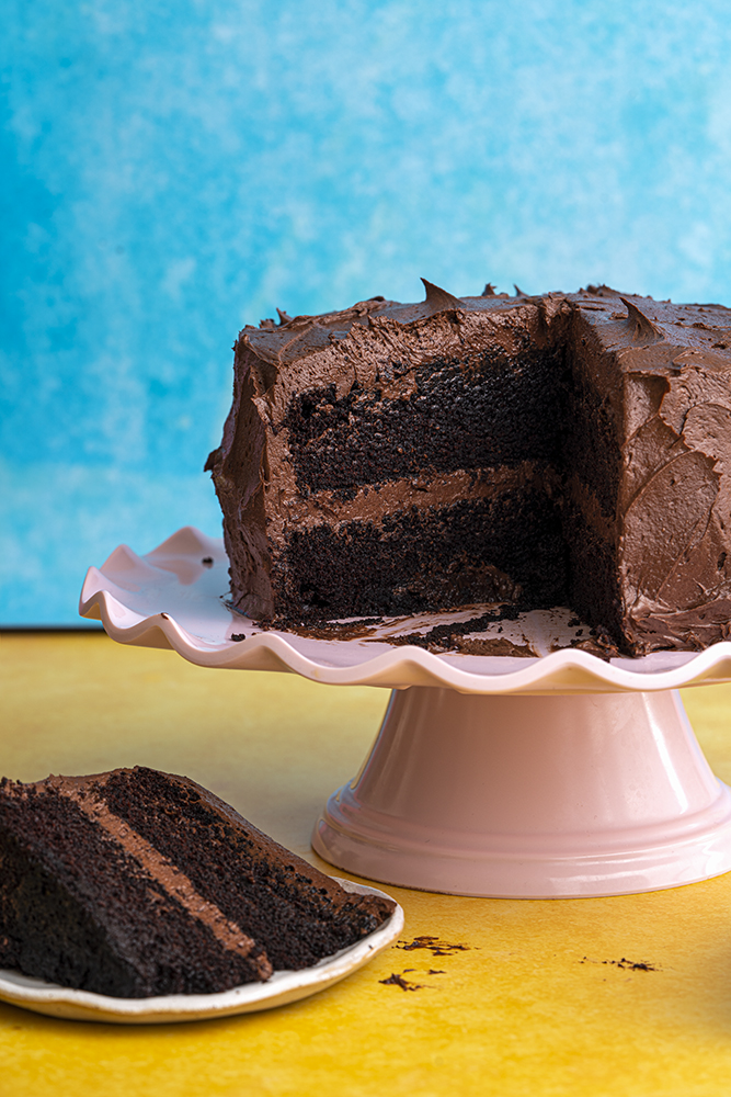 Gluten-free chocolate cake recipe - BEST EVER! (dairy-free + low FODMAP option)