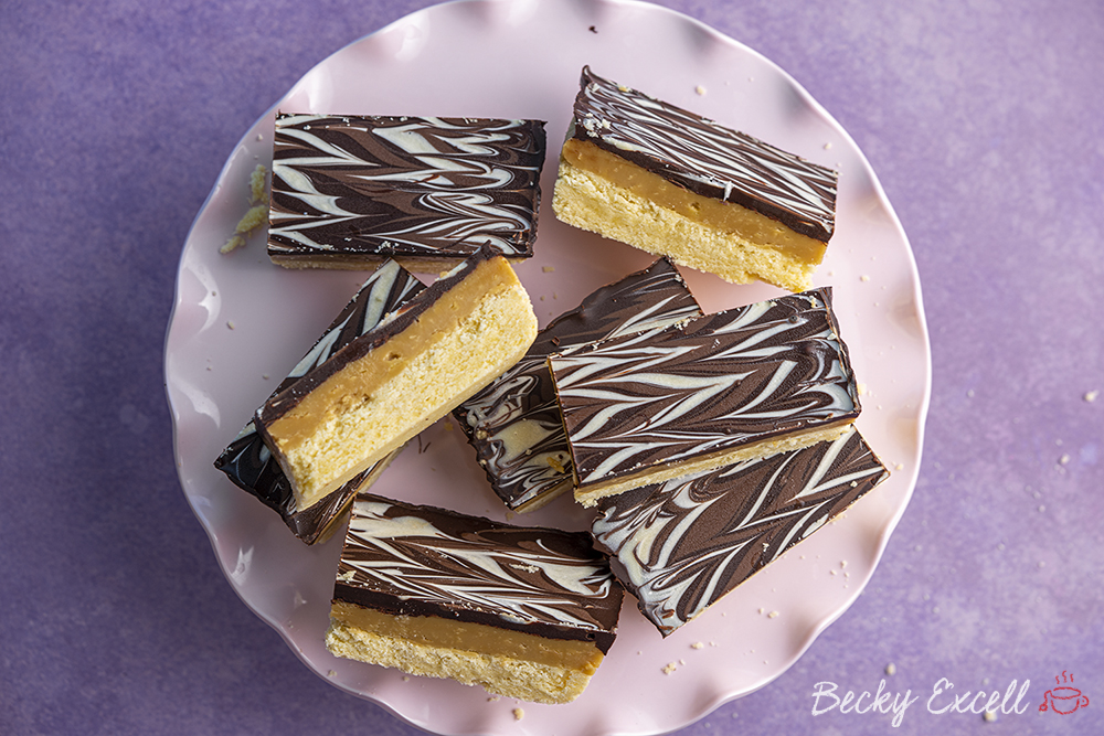 Dairy-free Millionaire's Shortbread Recipe (vegan + gluten-free)