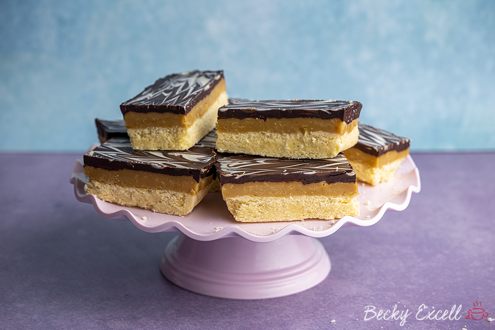 Dairy-free Millionaire's Shortbread Recipe (vegan + gluten-free)