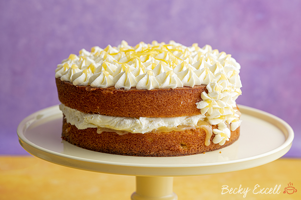 Gluten-free Lemon and Elderflower Cake Recipe (low FODMAP. dairy-free option)