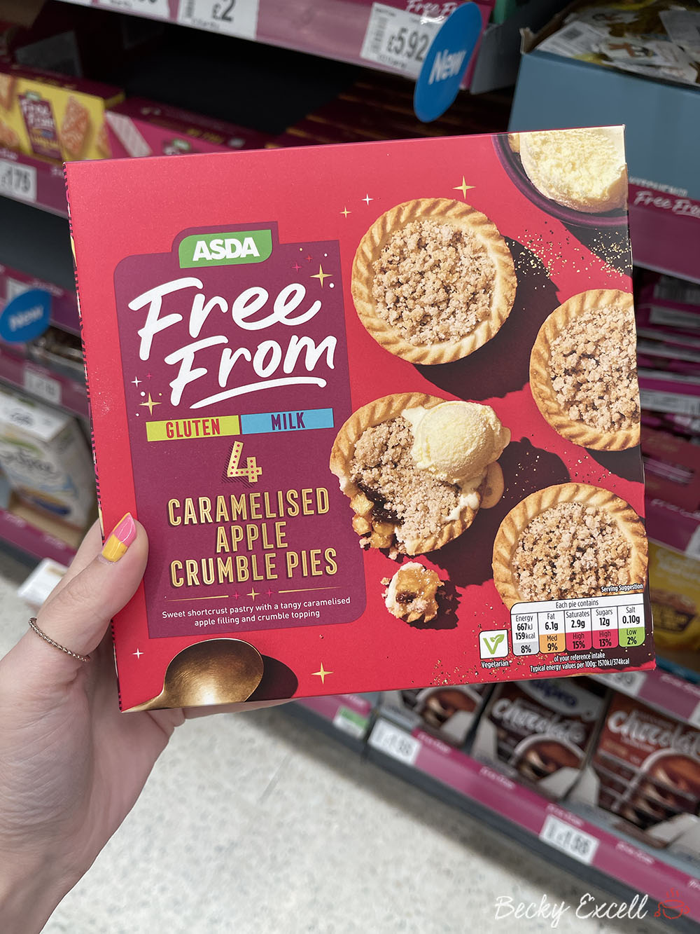 Asda's gluten-free Christmas products 2021: 5 Caramelised Apple Crumble Pies