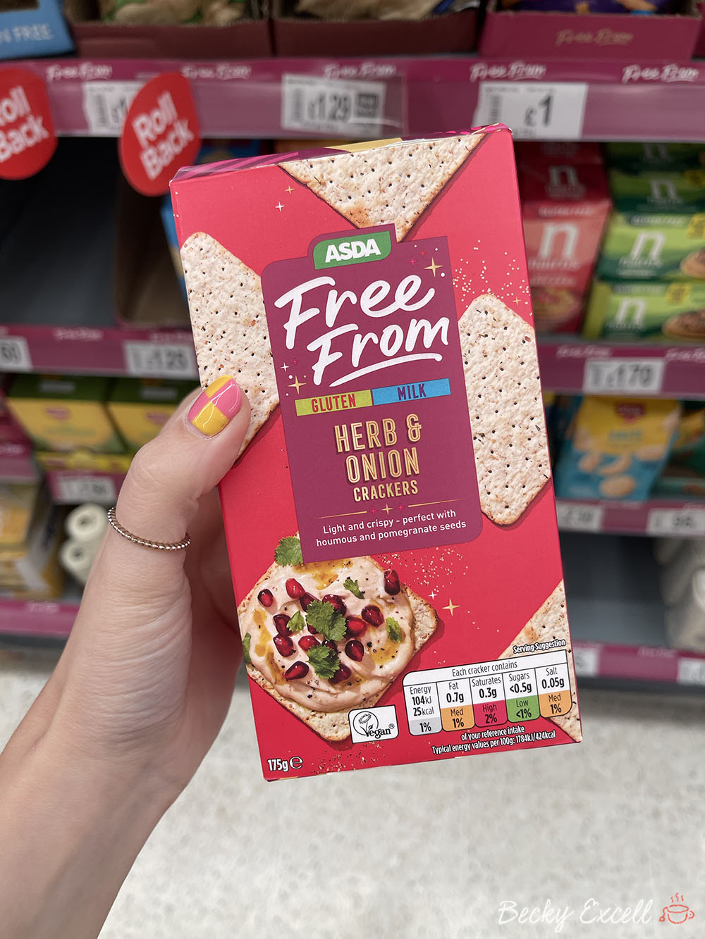 Asda's gluten-free Christmas products 2021: Herb and Onion Crackers