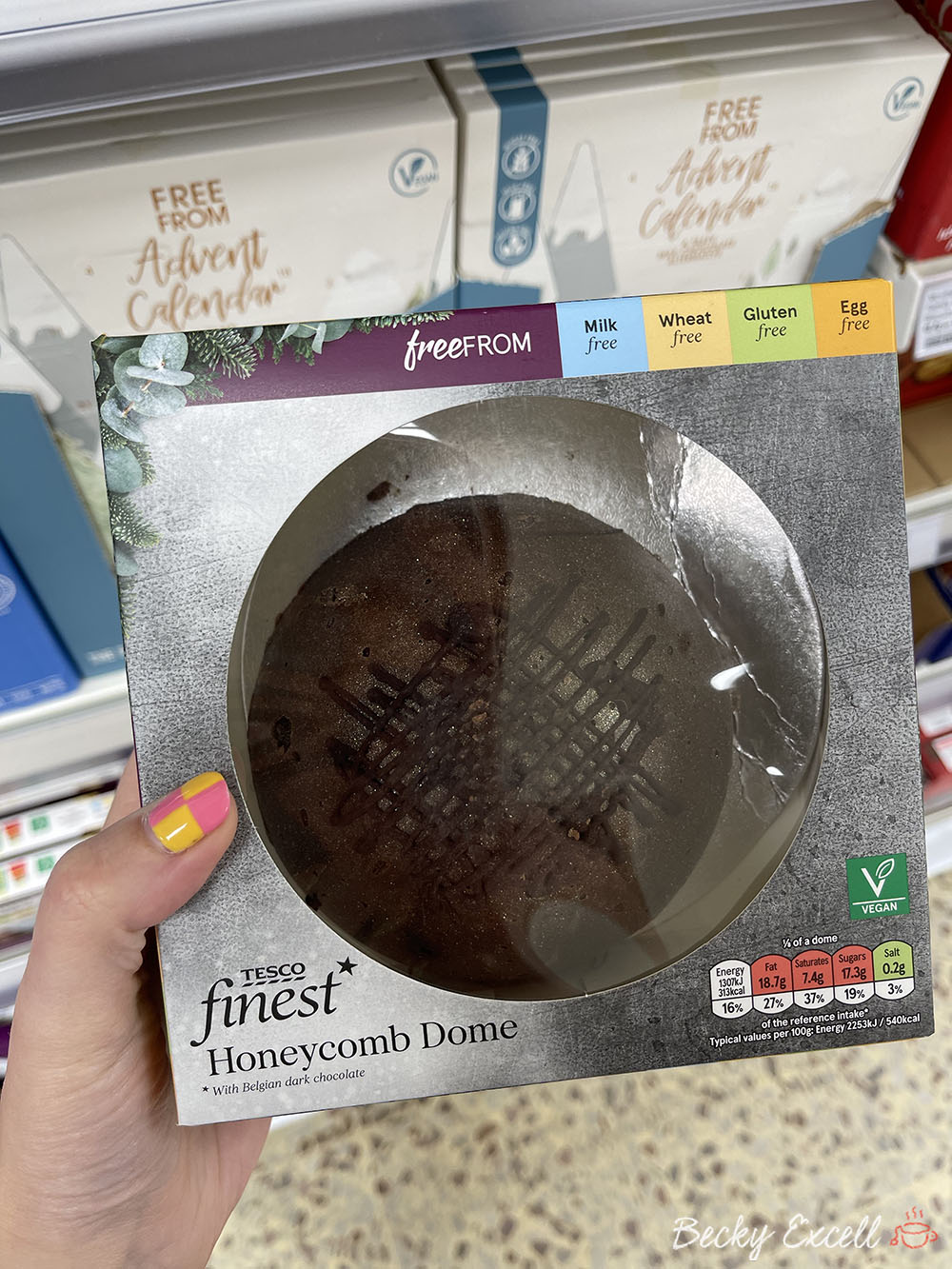 Tescos gluten-free Christmas products 2021: Honeycomb Dome