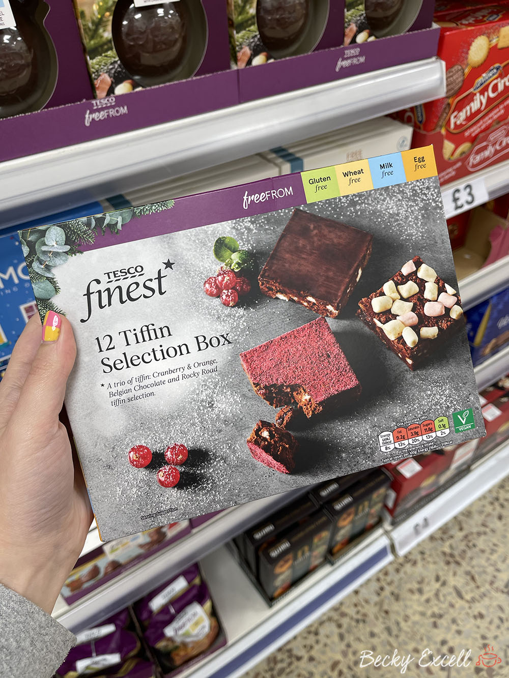 Tescos gluten-free Christmas products 2021: Finest Tiffin Selection Box