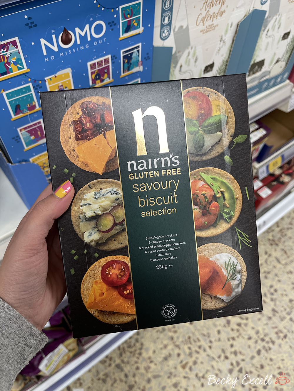 Nairn's savoury biscuit selection gluten-free