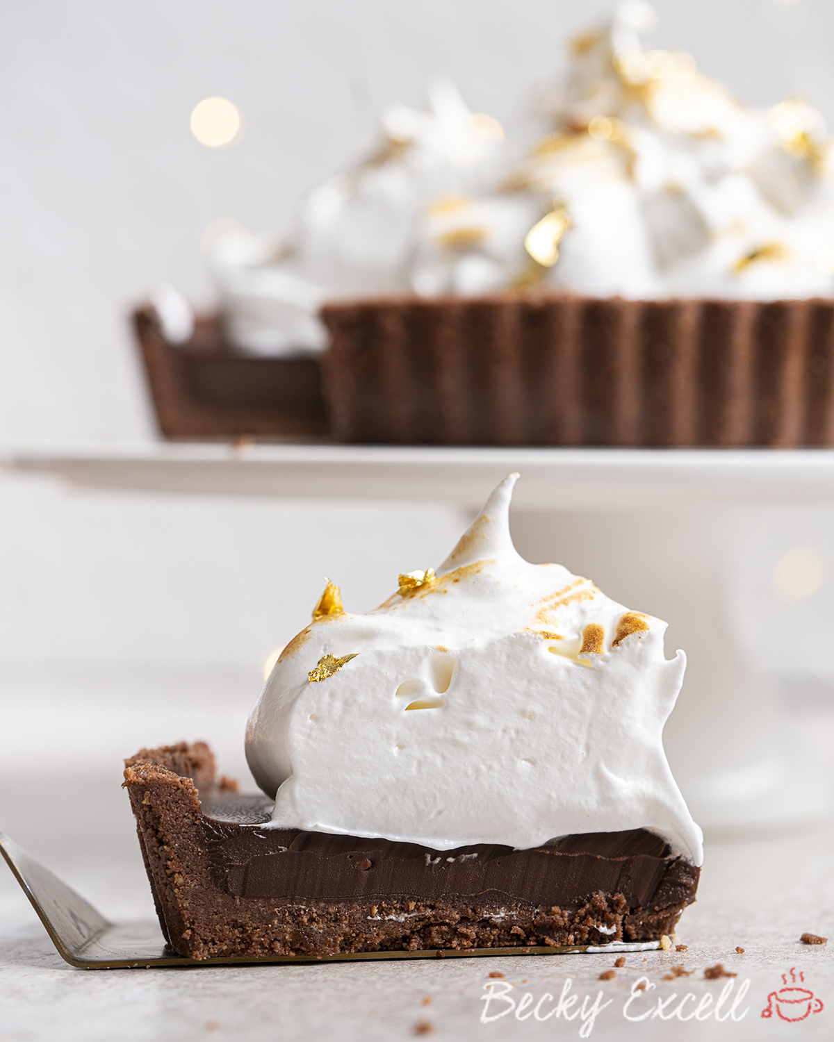 Glutenfree Chocolate Meringue Pie Recipe (dairyfree option)