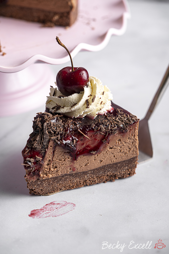 30 Gluten-free Christmas Dessert Recipes You NEED To Make: black forest no-bake cheesecake