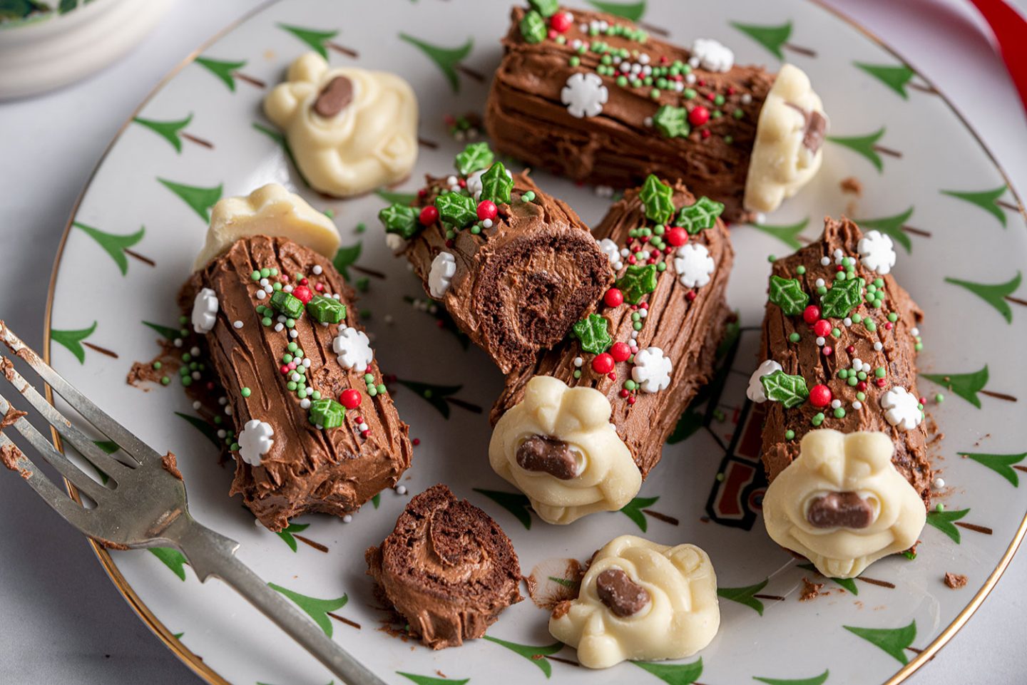 Mini Christmas Colin The Caterpillar Yule Logs Recipe