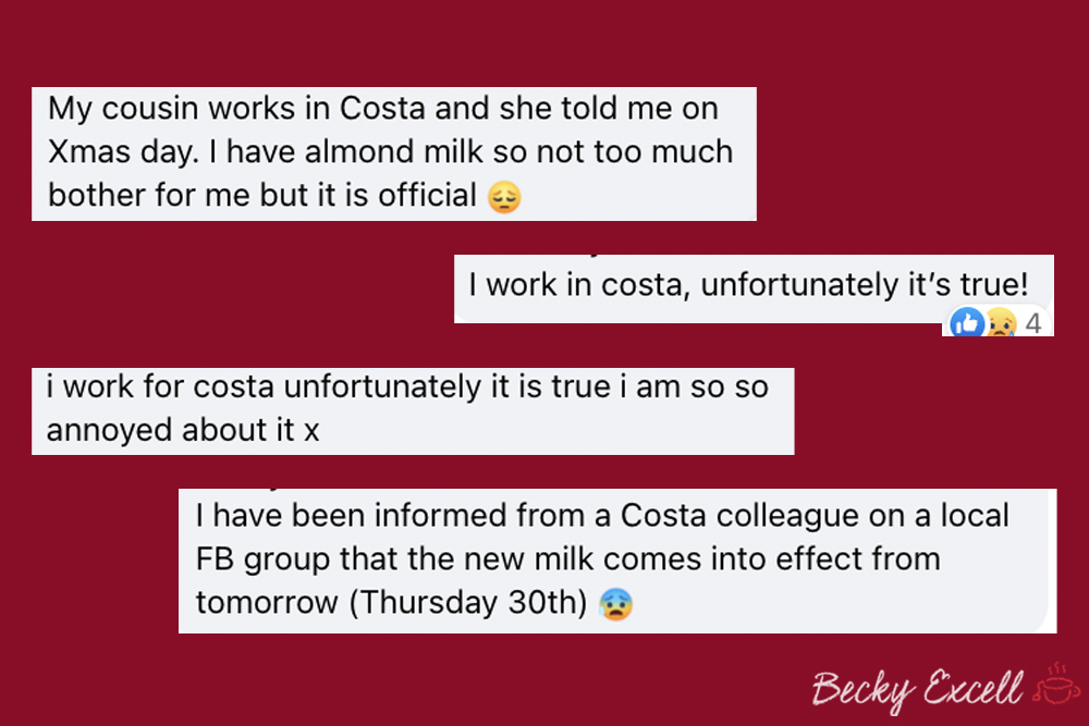 Is Costa's Oat Milk Gluten-free?