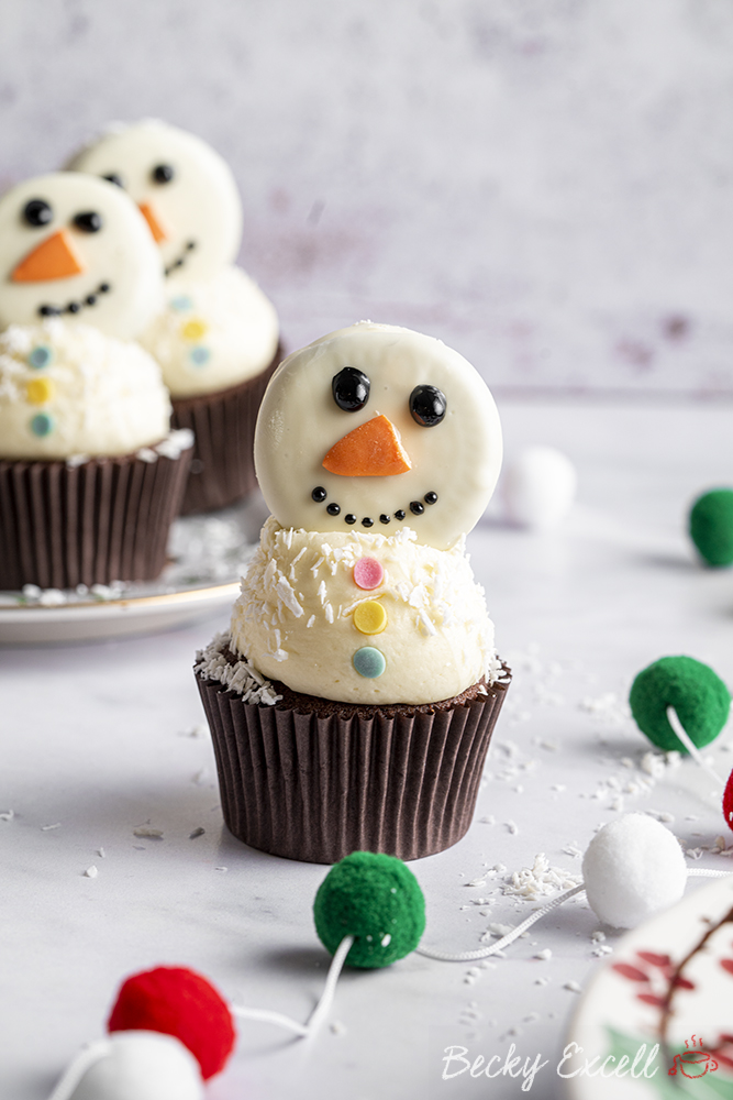 Gluten-free Snowman Cupcakes Recipe