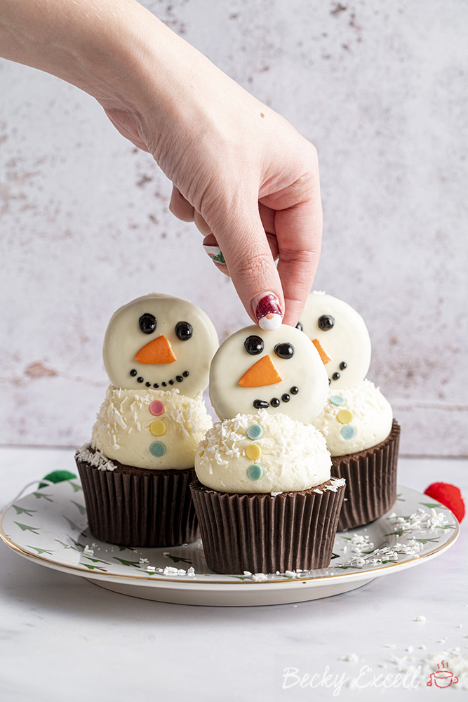 Gluten-free Snowman Cupcakes Recipe