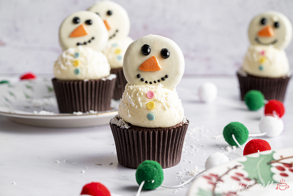 Gluten-free Snowman Cupcakes Recipe