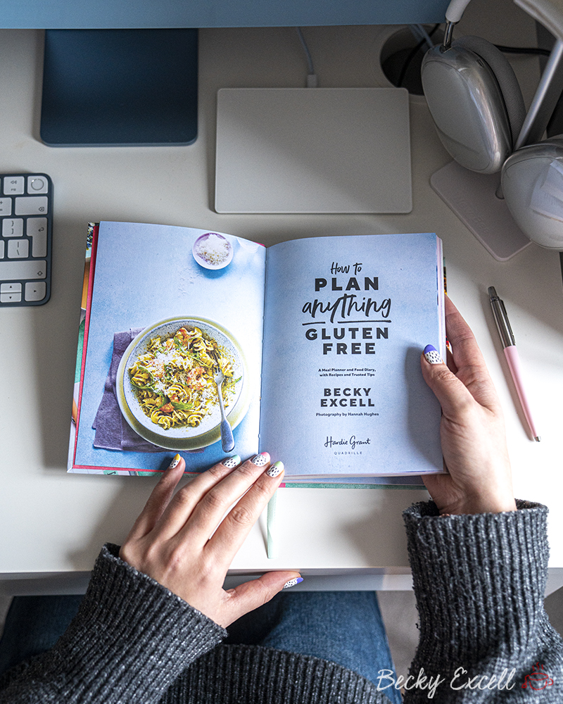 'How To PLAN Anything Gluten-free', A Meal Planner & Food Diary by Becky Excell