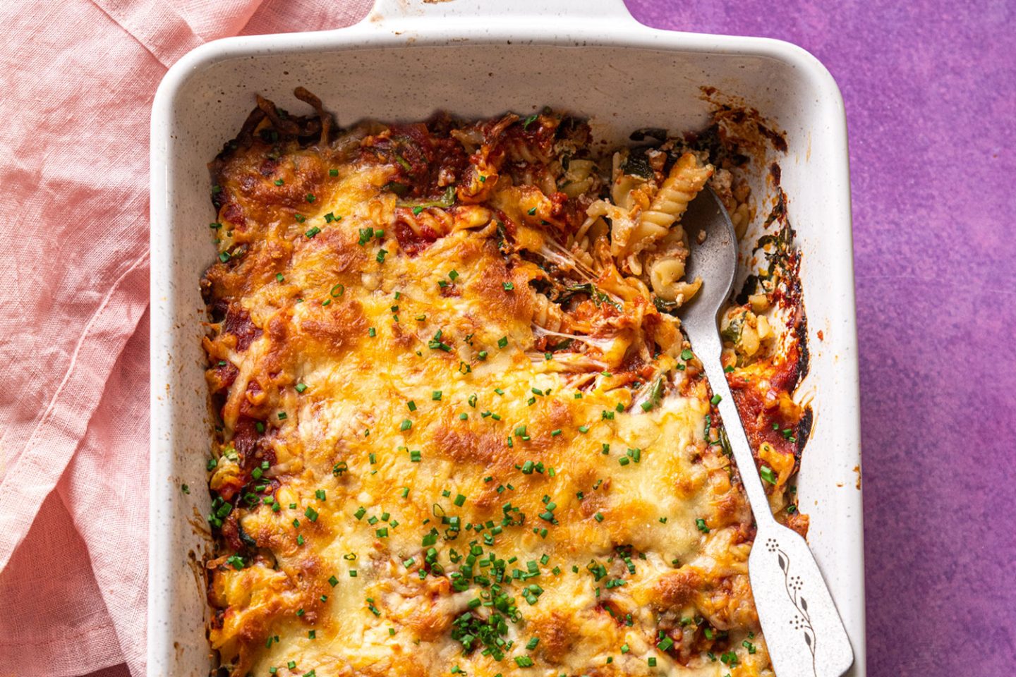 Spinach and Ricotta Pasta Bake Recipe