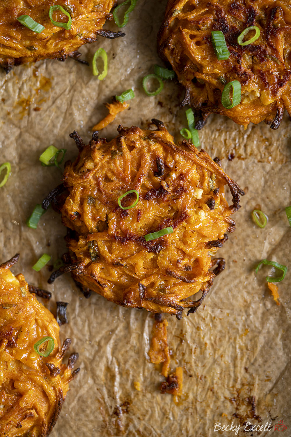 Sweet Potato Fritters Recipe (Oven-baked)