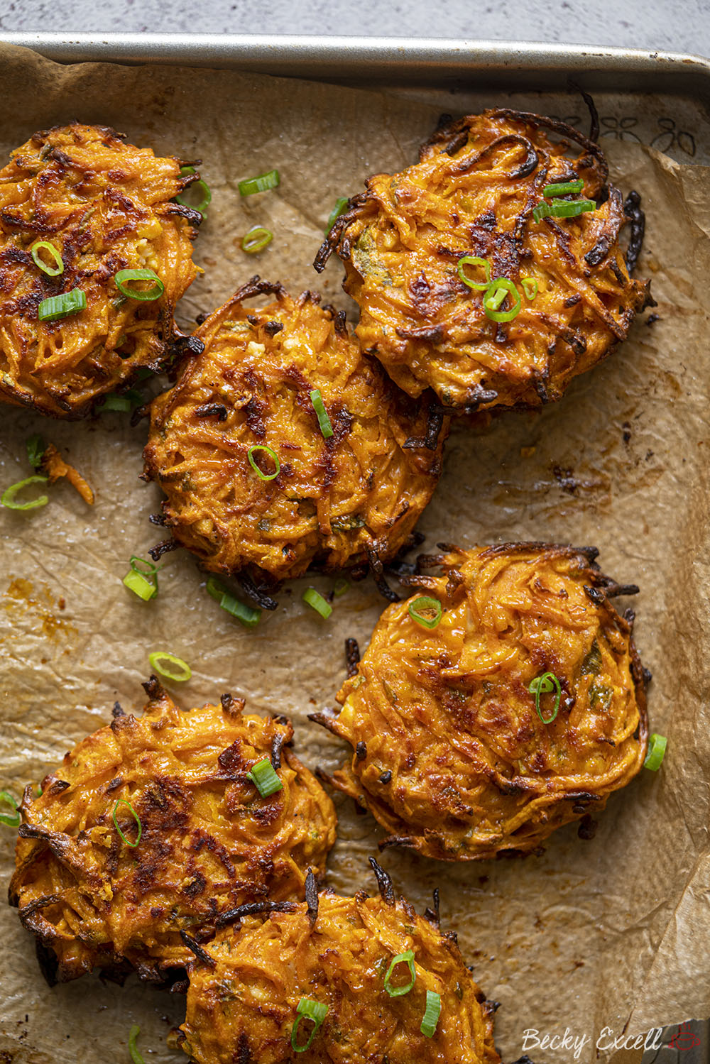 Sweet Potato Fritters Recipe (Oven-baked)