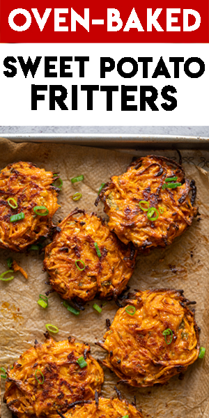 Sweet Potato Fritters Recipe (Oven-baked)