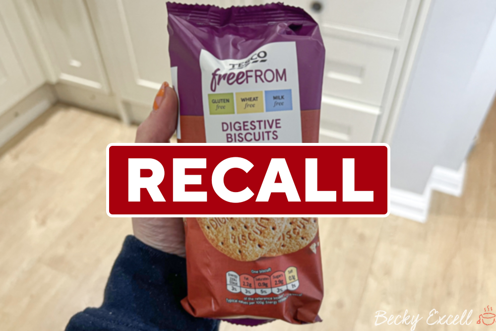 PRODUCT RECALL: Tesco Free From Digestive Biscuits 2022