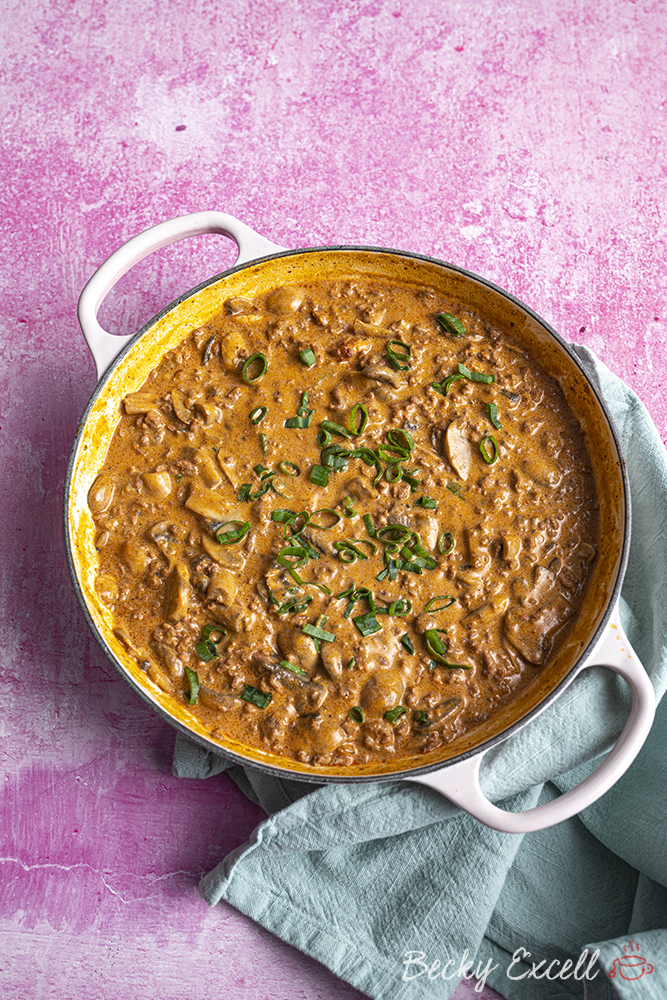 Beef Burger Stroganoff Recipe