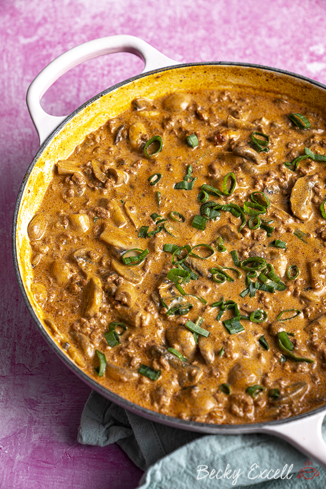 Beef Burger Stroganoff Recipe