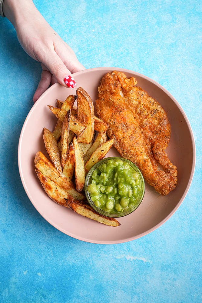 Gluten-free Lightly Dusted Fish and Chips Recipe