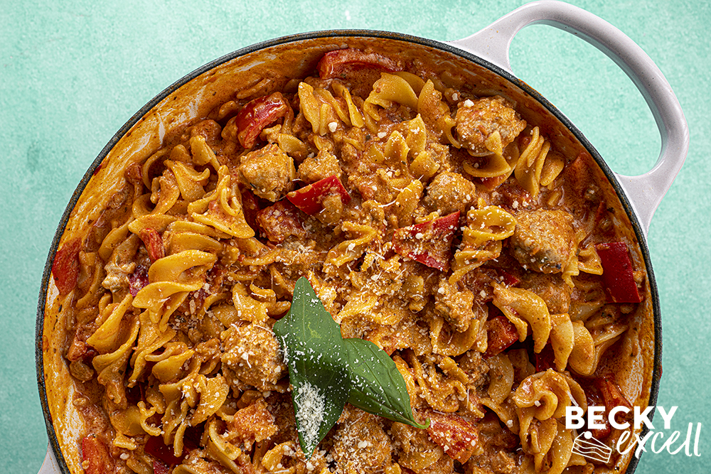 One-pot Sausage Tomato Pasta Recipe