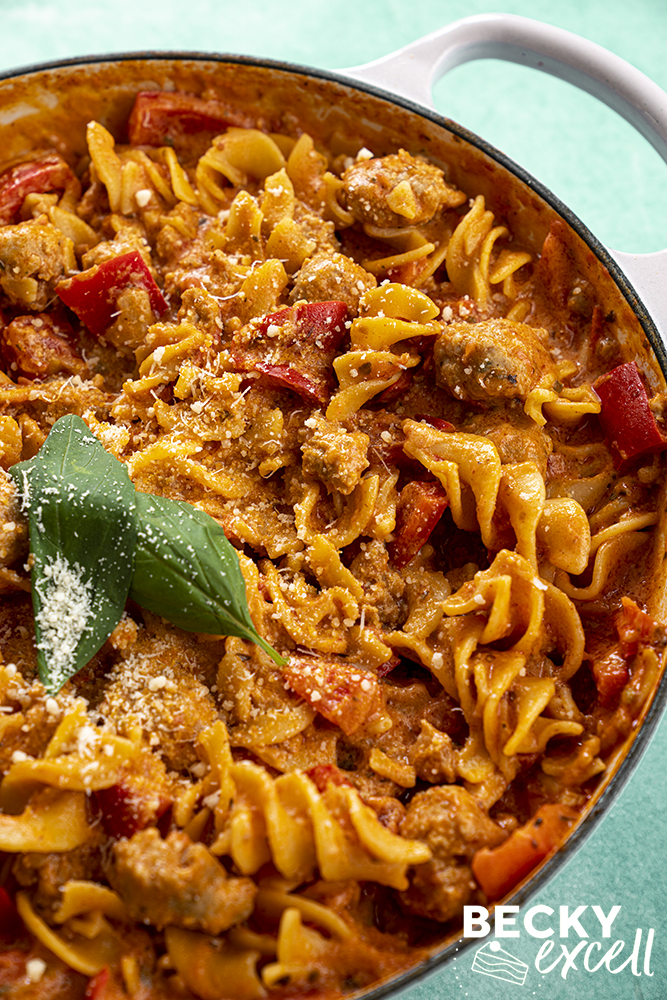 One-pot Sausage Tomato Pasta Recipe