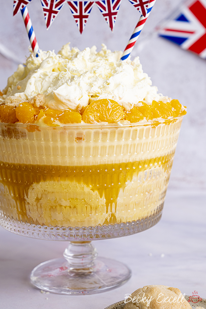 Gluten-free Jubilee Trifle Recipe - Lemon Swiss Roll and Amaretti