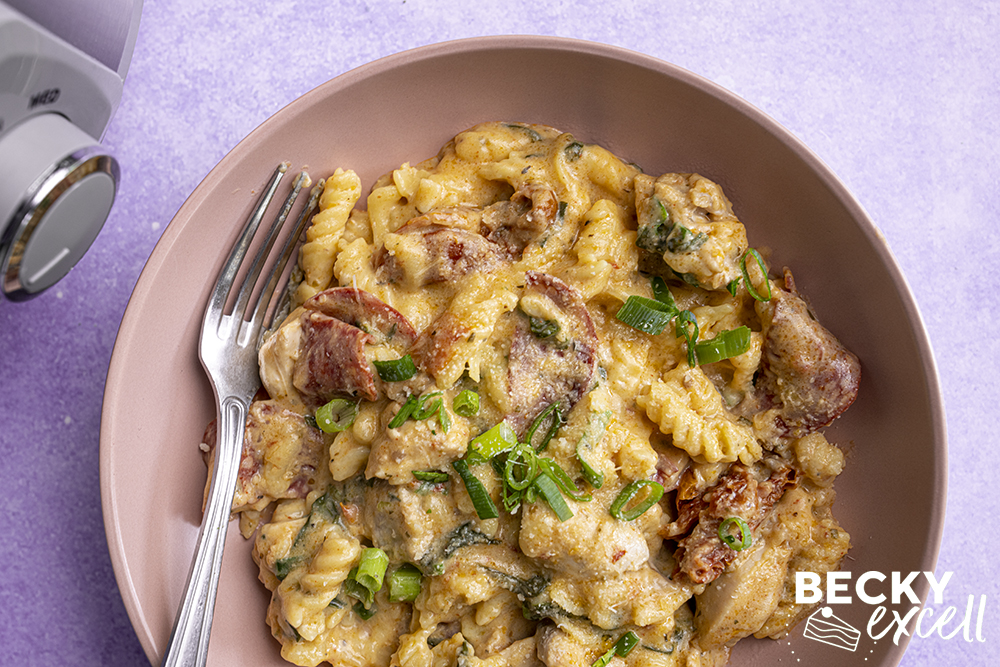 Slow Cooker Creamy Chicken Pepperoni Pasta Recipe