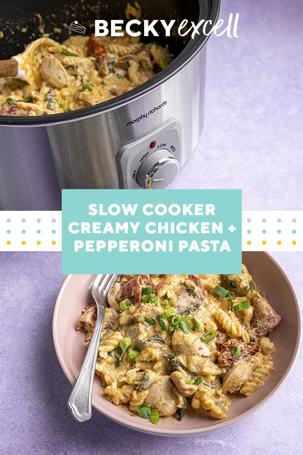 Crockpot Creamy Chicken Pasta