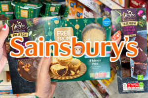 I found all of Sainsbury’s gluten-free Christmas products for 2022 so far – here they are!