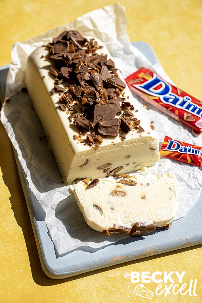 3-Ingredient Daim Bar Ice Cream Recipe (No-churn)