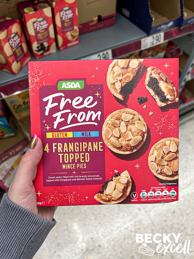 Asda's gluten-free Christmas products 2023: 4 Frangipane Topped Mince Pies