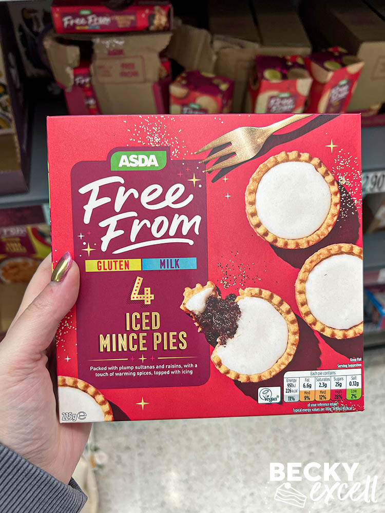 Asda's gluten-free Christmas products 2023: 4 Iced Mince Pies