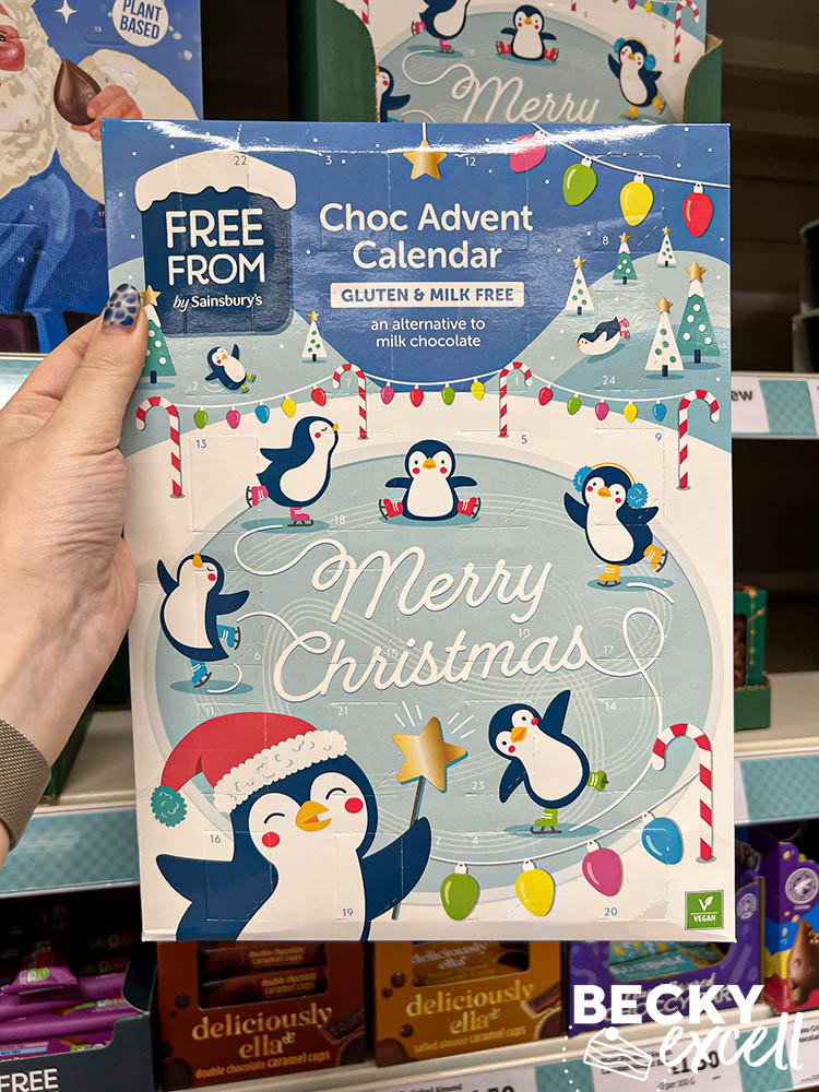 Sainsbury's gluten-free Christmas products: free from sainsburys choc advent calendar
